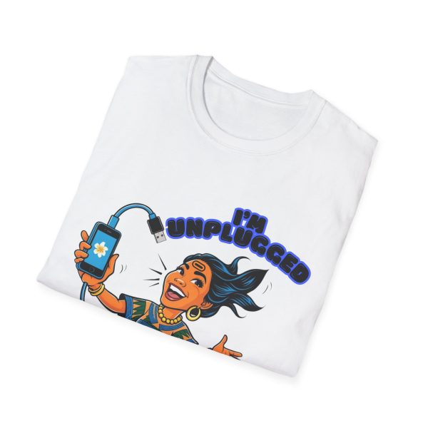 Unplugged Unisex Softstyle T-Shirt - Image 2