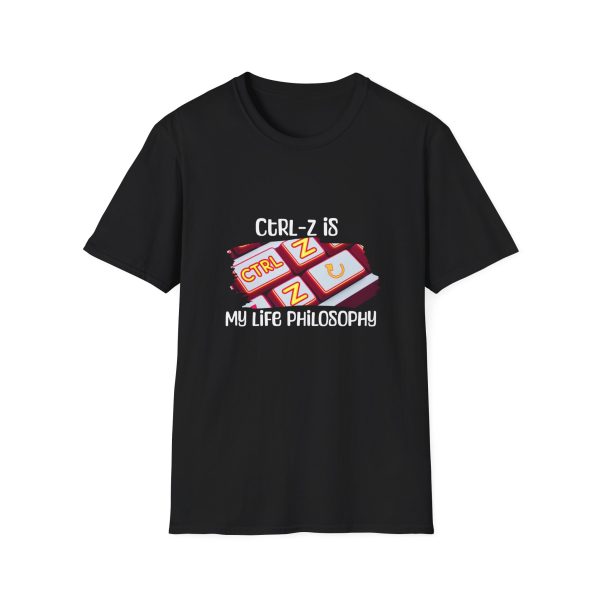 CTRLZ 01 Unisex Softstyle T-Shirt in black