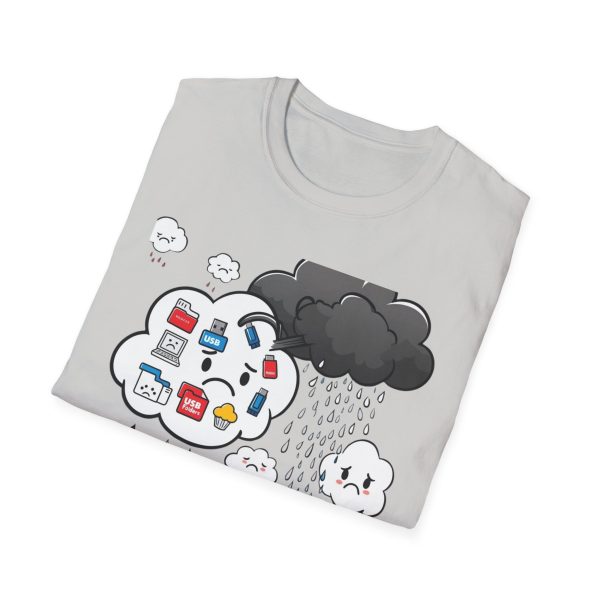 Cloudy Unisex Softstyle T-Shirt - Image 4