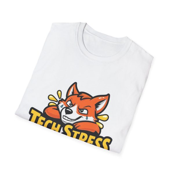 Tech Stress Unisex Softstyle T-Shirt - Image 2