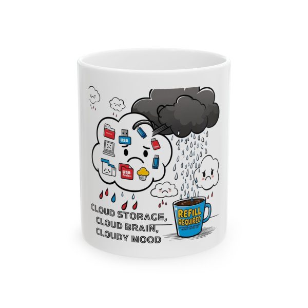 Cloudy Ceramic Mug, (11oz, 15oz)