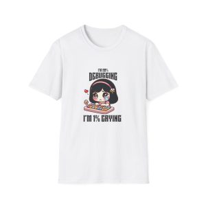 1% Tears Tee in white for tech lovers