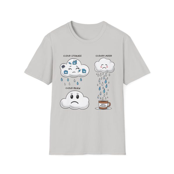 Cloudy 2 Unisex Softstyle T-Shirt - Image 4