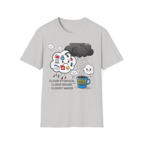 Cloudy Unisex Softstyle T-Shirt - Image 3