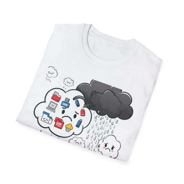 Cloudy Unisex Softstyle T-Shirt - Image 2