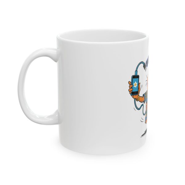 Unplugged Ceramic Mug, (11oz, 15oz) - Image 2