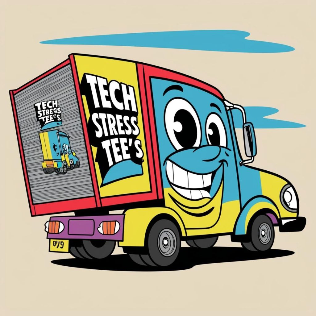 Tech Stress Tee's Shipping